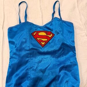 Blue Superman Logo Corset